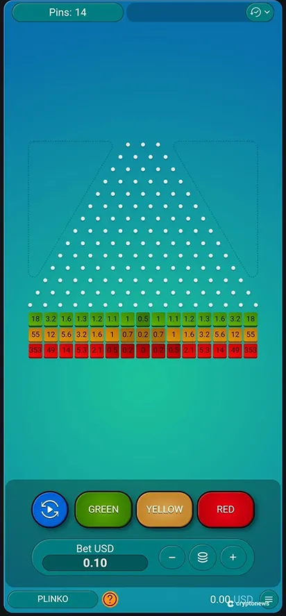 plinko casino game